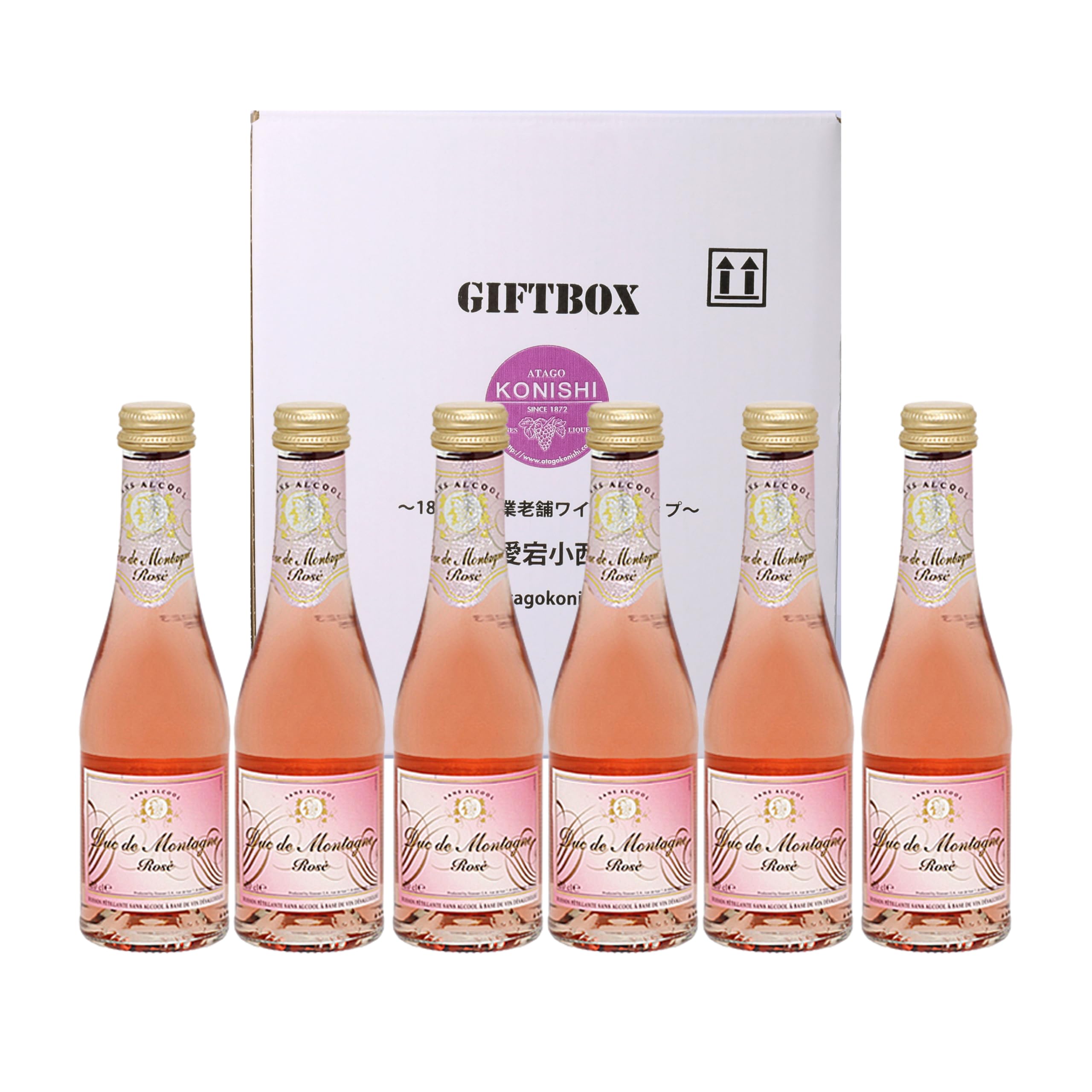 Amazon.co.jp: ノンアルコール スパークリング ロゼ ワイン デュク